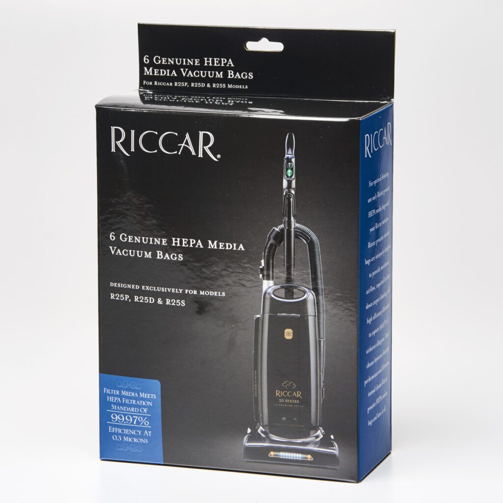 Riccar R25 HEPA Media Bags Woody Mann Vacuums